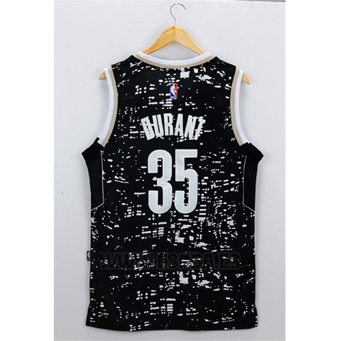 Camiseta Luces De La Ciudad Oklahoma City Thunder Kevin Durant #35 Negro